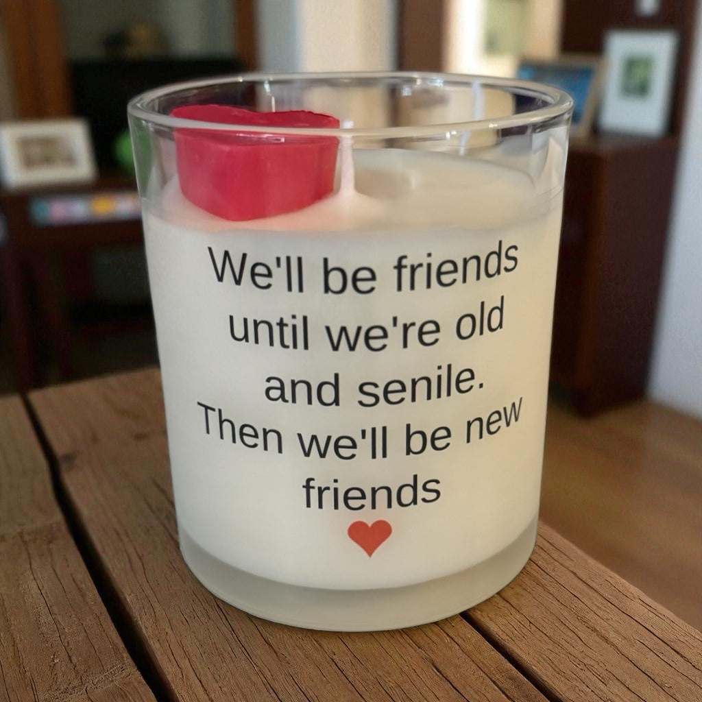 Custom Message candle – Saturday Morning Cartoons